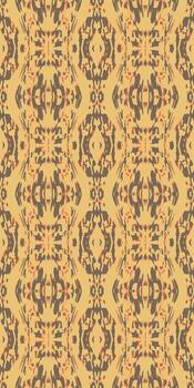 Seamless pattern of geometric shapes. Intricate interconnected design. Shades of brown, beige, and red. Suitable for fabric textiles. Ideal for wallpaper and wrapping paper. Perfect for home decor. vector
