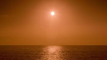 Sunset over the ocean video