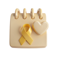 Calendar Reminder Show Your Support With a Yellow Ribbon png