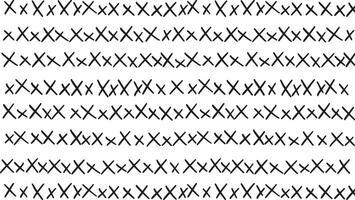 Hand-Drawn Xs Form a Seamless Pattern for Bold Designs vector