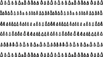 Hand-drawn triangle pattern creates a stylish border. vector