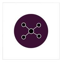 Molecule symbol logo design template. Can be used for web and mobile vector