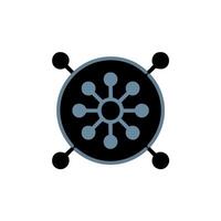 Network icon. Flat design style illustration. vector