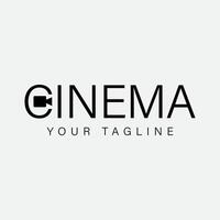 Logo Design, logotype for Cinema with simple modern strong and bold recording camera symbol vector