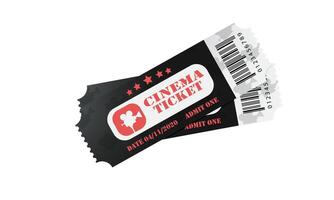 Two vintage ticket template on dark background with white accents. For cinema, excursion routes, retro parties and clubs and other projects. Just add your own text. illustration vector