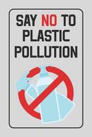 Disposable plastic. Banning plastic bottles of detergents. Say no to plastic pollution. Pollution problem concept. illustration. vector