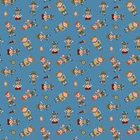 Seamless pattern with scouts. Design for fabric, textile, wallpaper, packaging vector