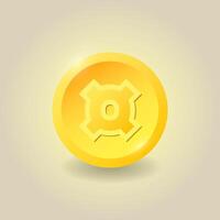 Currency gold coin. illustration. Infographics for websites and mobile applications. vector