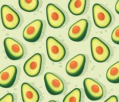 flat avocado hand drawn background vector