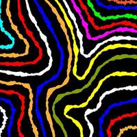 colorful abstract background hand drawn wavy lines with topographic contour for decoration vector
