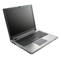 Old laptop isolate on transparency background png