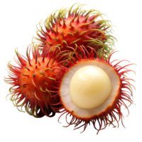 Rambutan isolate on transparency background png