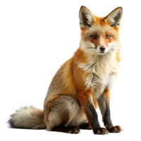 Fox isolate on transparency background png