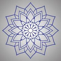 mandala design on gray background vector