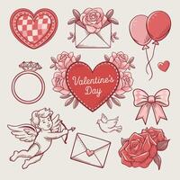 Valentine Day Elements collection Set vector