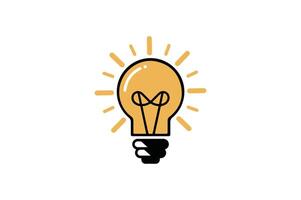Light lamp bulb icon. vector