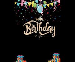 Happy birthday to you vector