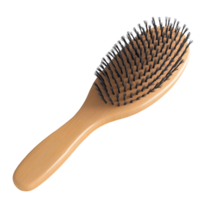 Modern 3d hairbrush displayed against a transparent background for easy layering png