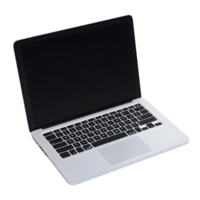 A high-resolution 3D laptop rendering emphasizing its sleek and portable design png