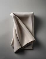 Plain folded cloth with Minimalist background photo