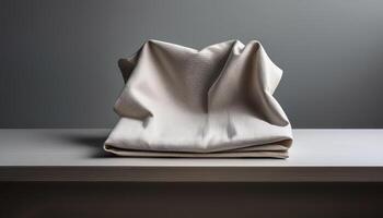 Plain folded cloth with Minimalist background photo