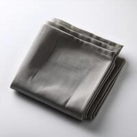 Plain folded cloth with white background photo