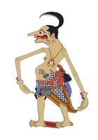 Wayang puppet, petruk image illustration style. Traditional javanesse performance art. vector
