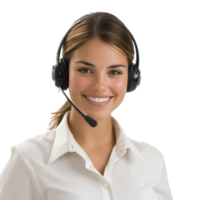 Professional representative with a positive attitude and success-driven smile on transparent background png