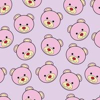 bear mouth pattern vector