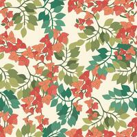 seamless flower pattern vector