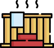 Hot tub icon vector