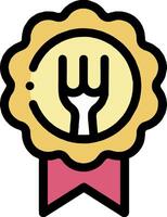 A fork and spoon icon on a white background vector