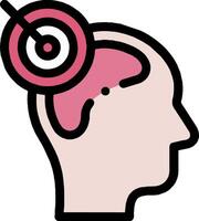 A person with a target on their head vector