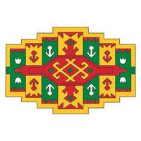 Turkmenistan element flag national material design vector