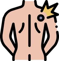 A man with a crown on his chest vector