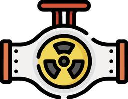 A nuclear reactor icon on a white background vector