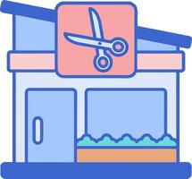 A scissors and scissors shop icon vector