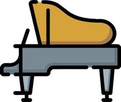 A piano icon on a white background vector