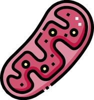 A cartoon image of a pink cell vector