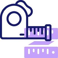 A ruler and tape measure icon vector