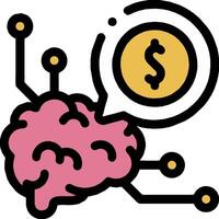 How to make money with your brain vector