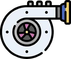 A turbocharger on a white background vector