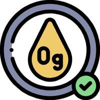 A green drop with an og logo vector