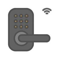 A wifi door lock icon on a white background vector