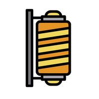 A spool of thread on a wall vector