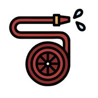 Fire hose icon illustration vector