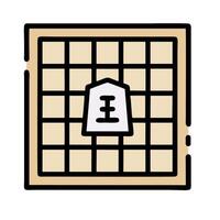 A go board with a dollar sign on it vector
