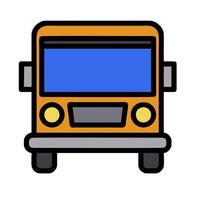 A bus icon on a white background vector
