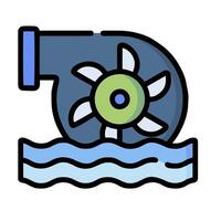 Water pump icon illustration vector
