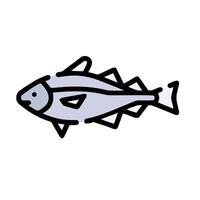 Fish icon illustration on white background vector